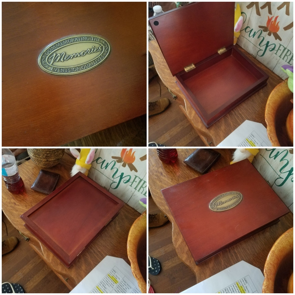 Memories Solid Wood Trinket Box